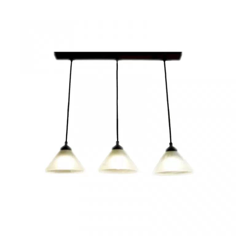 Barra Lineal 3 Luz Vidrio Blanco