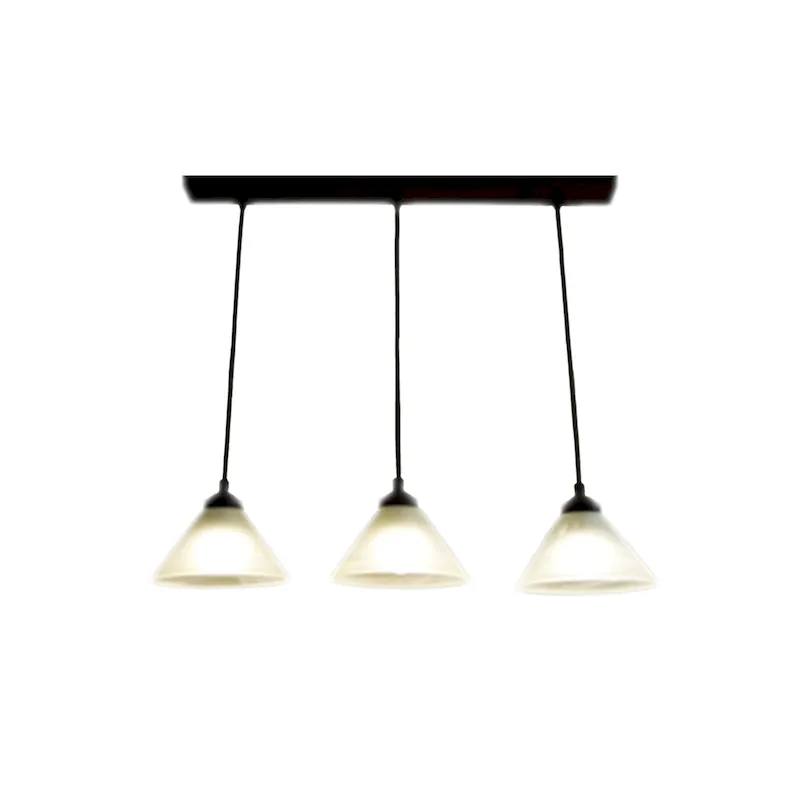 Barra Lineal 3 Luz Vidrio Blanco