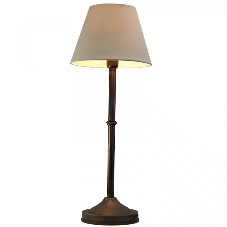 Lámpara Mesa Tubo Con Sombra